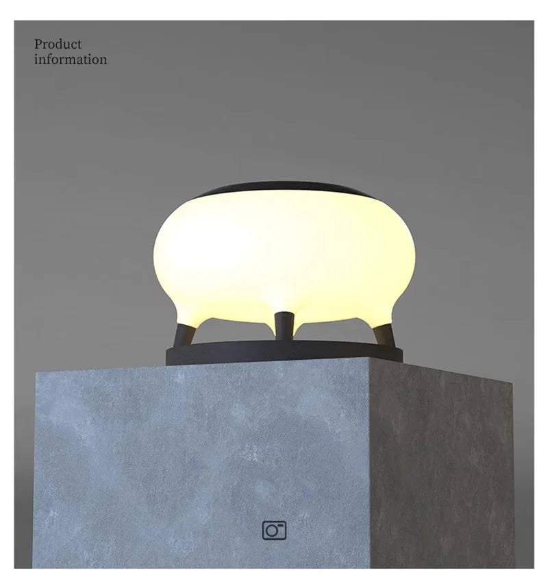 Solar Pillar Lights Outdoor Waterproof Home Decor LED Wall Lamp Gate Garden Lighting Decor Solar Energy Super Bright Door Villa