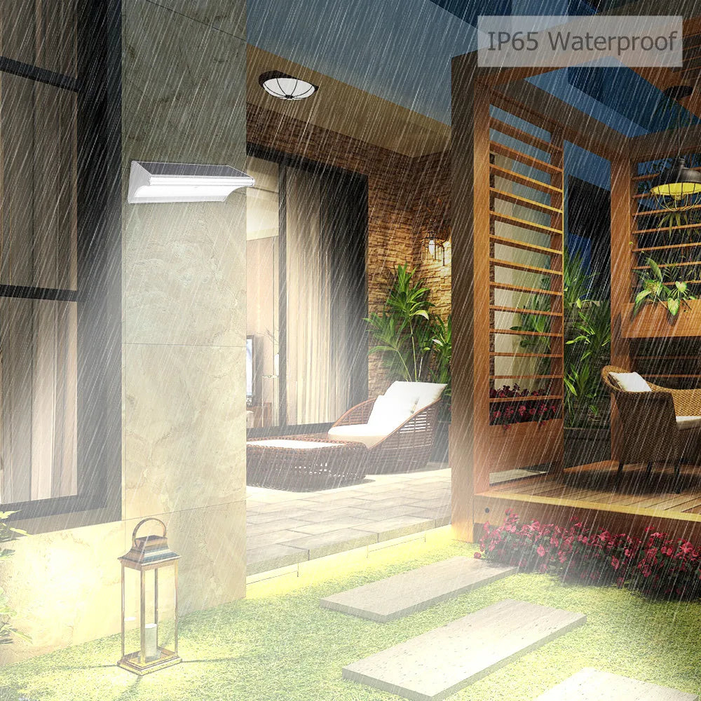 Outdoor Solar 60/48/24Led Lamp Waterproof Motion Sensor Solar Wall Lights Aluminum Alloy Home Security Solar Flood Light 6000mAh