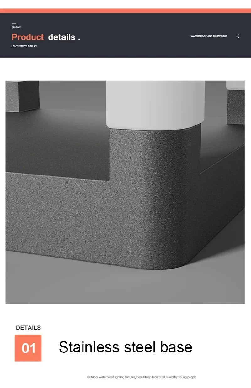 Outdoor Waterproof Solar Pillar Lights LED Wall Lamp Square Home Decor Solar Energy Super Bright Villa Lighting Door Gate Garden