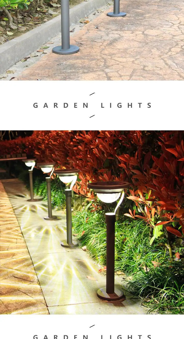 Solar Landscape Pathway Lights Super Bright Warm White Waterproof Solar Garden Lamp for Outdoor Pat Sidewalk Driveway Walk Way