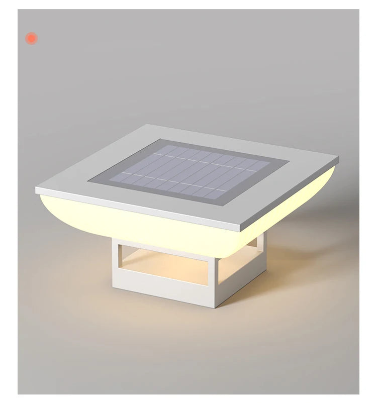 Solar Pillar Lights LED Wall Lamp Solar Energy Home Decor Lighting Outdoor Waterproof Fence Villa Gate Garden Door Courtyard