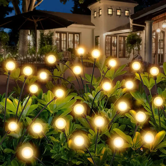 10 Pack Solar Garden Lights 100 LED Firefly Lights Solar Outdoor Waterproof Solar Powered High Flexibility Swaying Landscape Lawn. Free Shipping