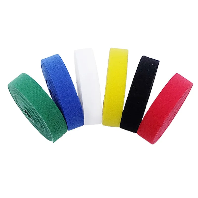 1/5M Cable Ties Reusable Adhesive Hook Loop Bundle Fastener Nylon Strap Organizer Self Clip Holder Management Straps Wire Tie