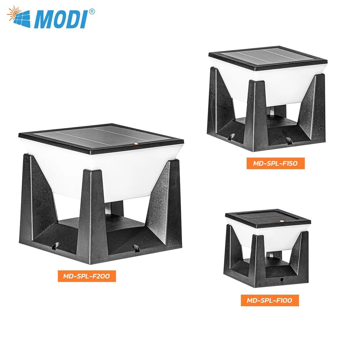 3-Color Solar Post Light IP65 Waterproof Outdoor Garden Yard Pathway LED Lamp - Solar Powered Lighting