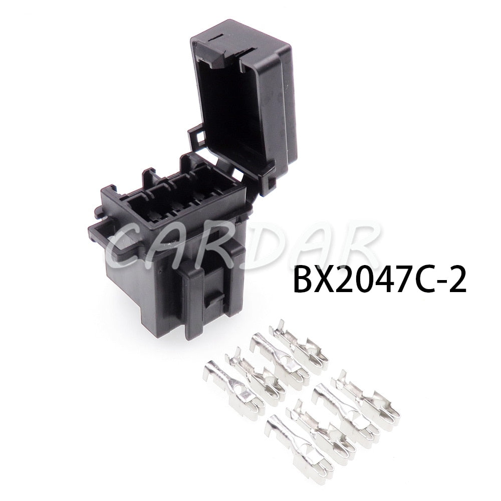 1 Set 4 Way BX2047C-1 BX2047C-2 Micro In-line InLine Fuse Holders Without Fuses Mini Blade Type Fuse Holder