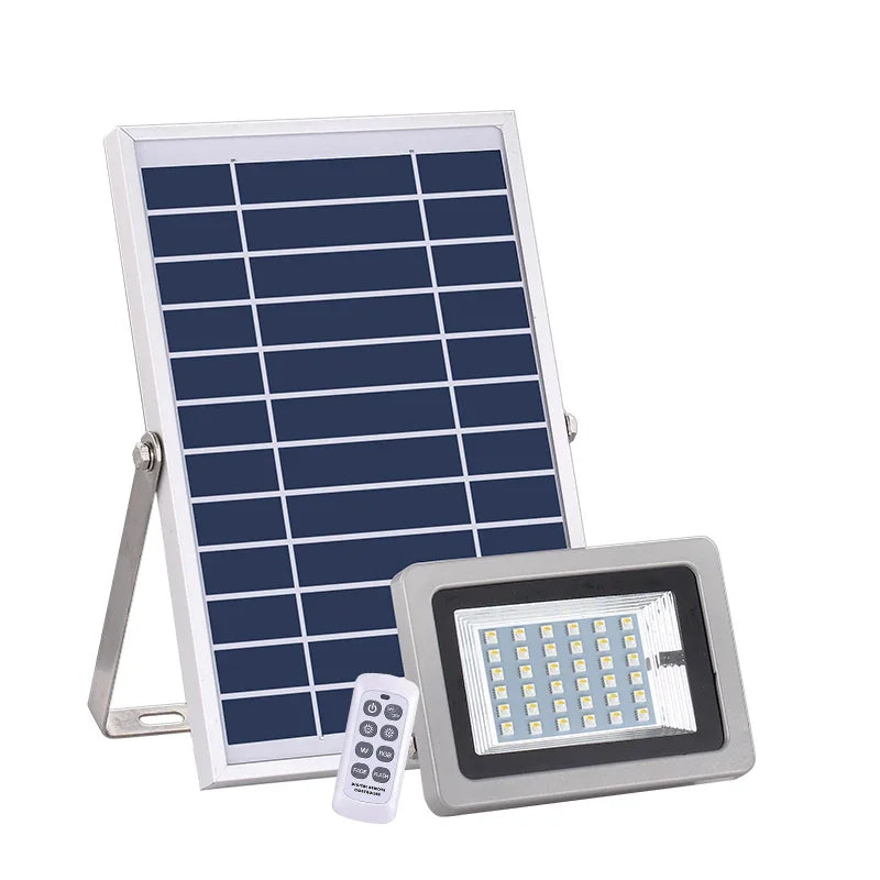 KERWIN Outdoor Solar Flood Light Remote Control Wall Mounted Waterproof IP65 Colorful Gradient LED For Courtyard Street Lamp