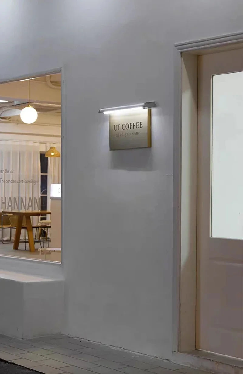 Solar LED Wall Lamp Waterproof Billboard Lights Aluminum  12000mAh Advertisement Lighting High Garden Security Home Spotlights