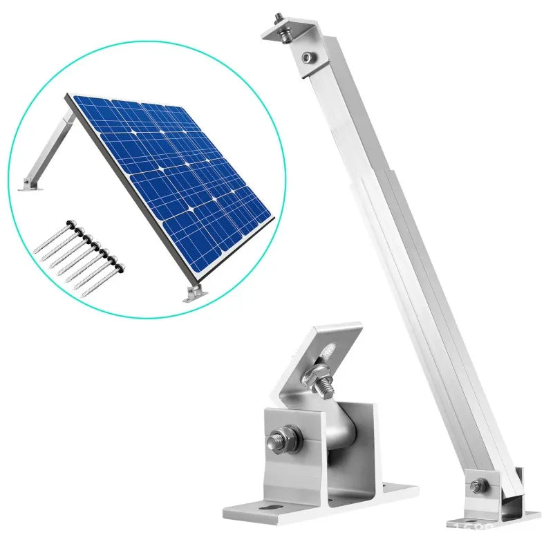 Aluminum  Adjustable Solar Panel Tilt Mounting Brackets for 30 inch 100W Modules RV Roof Boat Shed Trailer