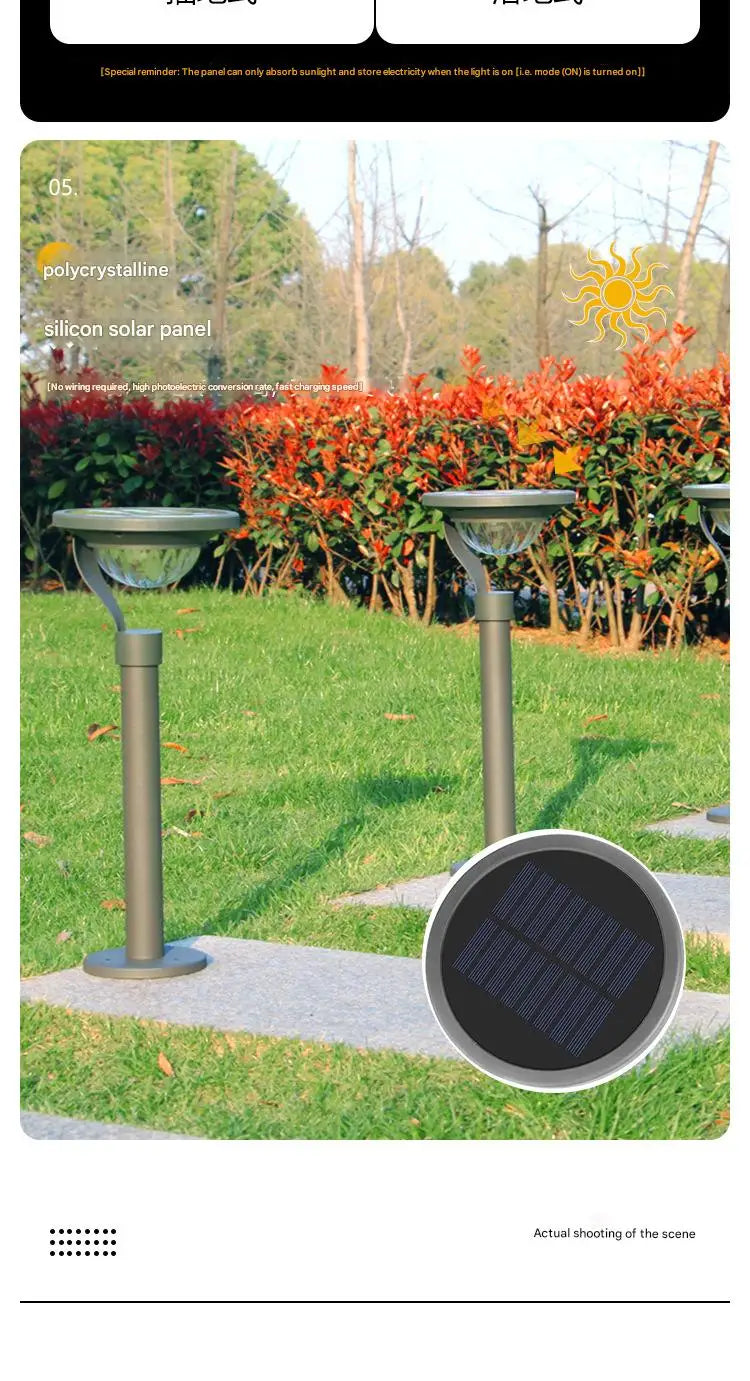 Solar Landscape Pathway Lights Super Bright Warm White Waterproof Solar Garden Lamp for Outdoor Pat Sidewalk Driveway Walk Way