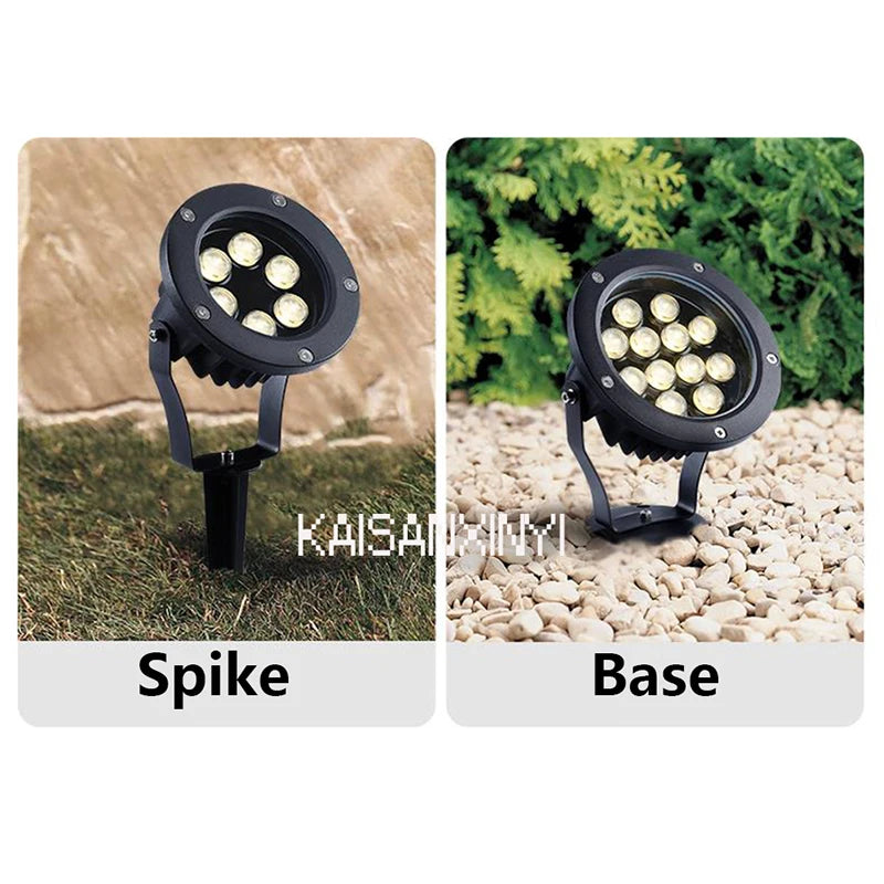 LED Outdoor Spotlight 12V-DC Floodlight Garden Landscape Wall Wash Lighting IP67 Rates Tree Grasses Backyard Lawn Lamp - Free Shipping