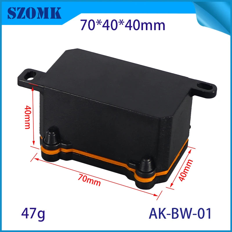IP68 SZOMK Black Box Outdoor Waterproof Case Plastic Box Electronic Project Case Instrument Waterproof Junction Box Housing