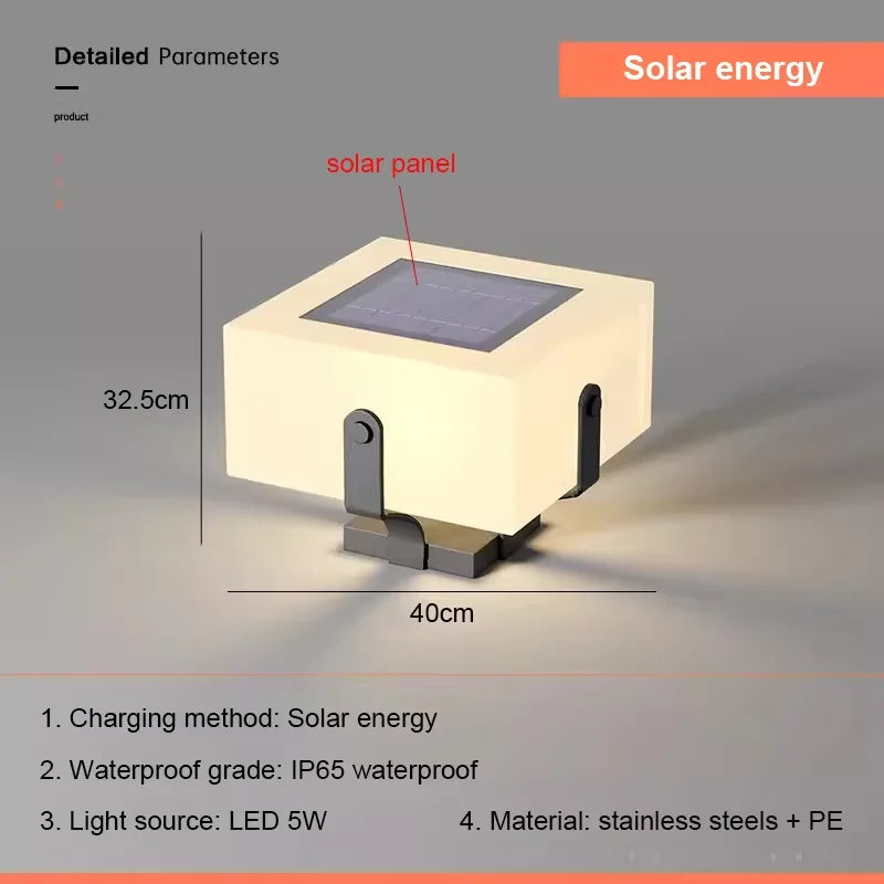 Solar Pillar Lights Home Decor Villa LED Wall Lamp Outdoor Waterproof Modern Gate Garden Lighting Solar Energy Super Bright Door