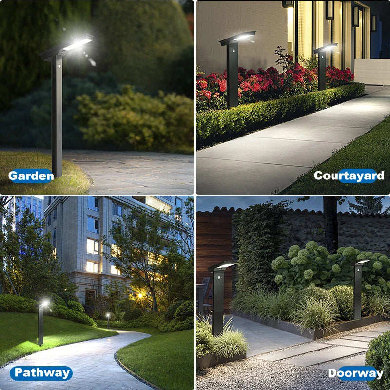 LED Solar Lawn Lights Motion Sensor Lamp Outdoor Garden Decoration Light Waterproof Simple Landscape Lamp for Courtyard Lighting
