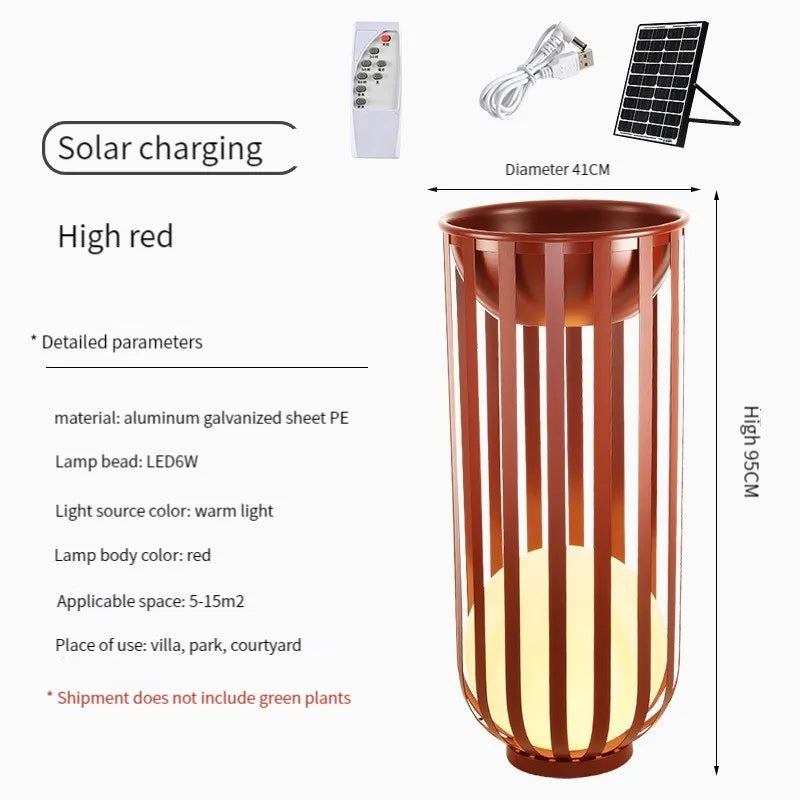 Outdoor Garden Floor Lights Black For Patio Courtyar Yard Walkway Villa Modern Waterproof Ip65 Solar Garden Floor Lamp Lighting