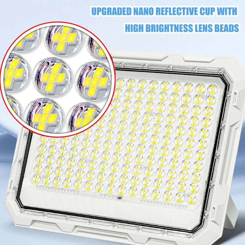 Solar Outdoor Courtyard Lights 5-in-1 LED Beads High-power Floodlights Waterproof Solar Lighting Garden Led Spotlights