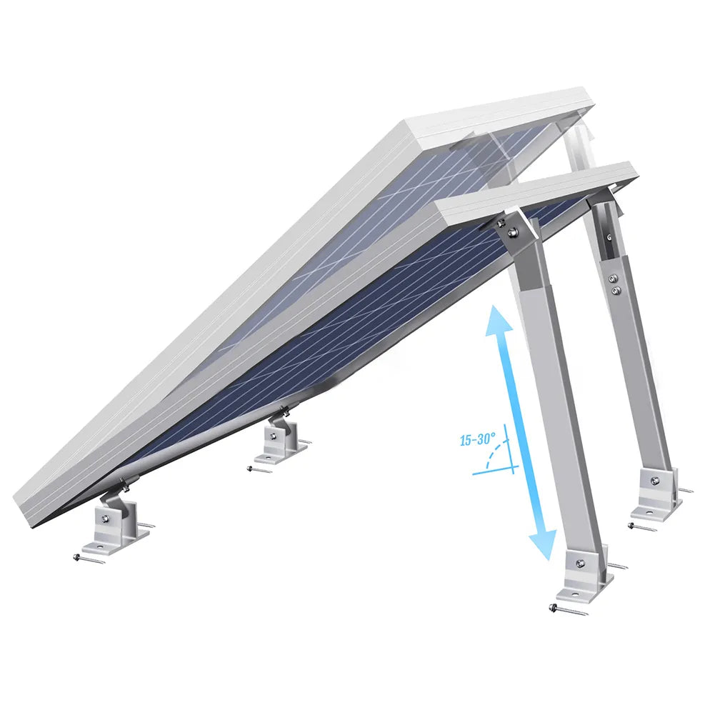 Adjustable Photovoltaic Support Set 36~68cm Aluminium Alloy for Installing Solar Panels Caravans Balconies Roofs Walls Hardware