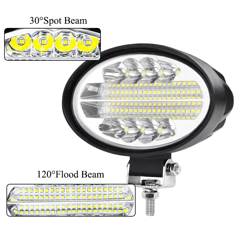 5.5" Spot Flood LED Light Bar Off Road LED Work Light 12V 24V Headlights for Car 4x4 Truck ATV SUV Boat Lada Barra LED Lightbar