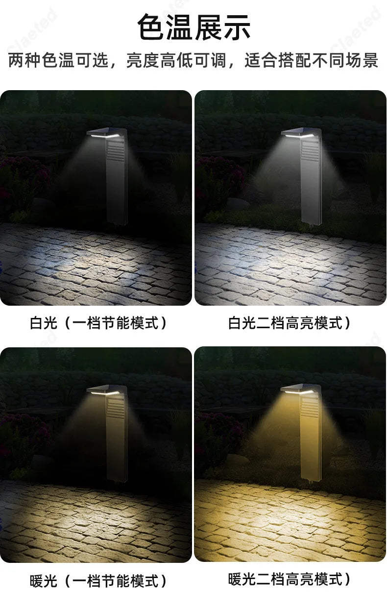 New LED Solar Courtyard Light for Home Outdoor Waterproof Villa Landscape Park Garden Lawn Atmosphere Decorative Lighting