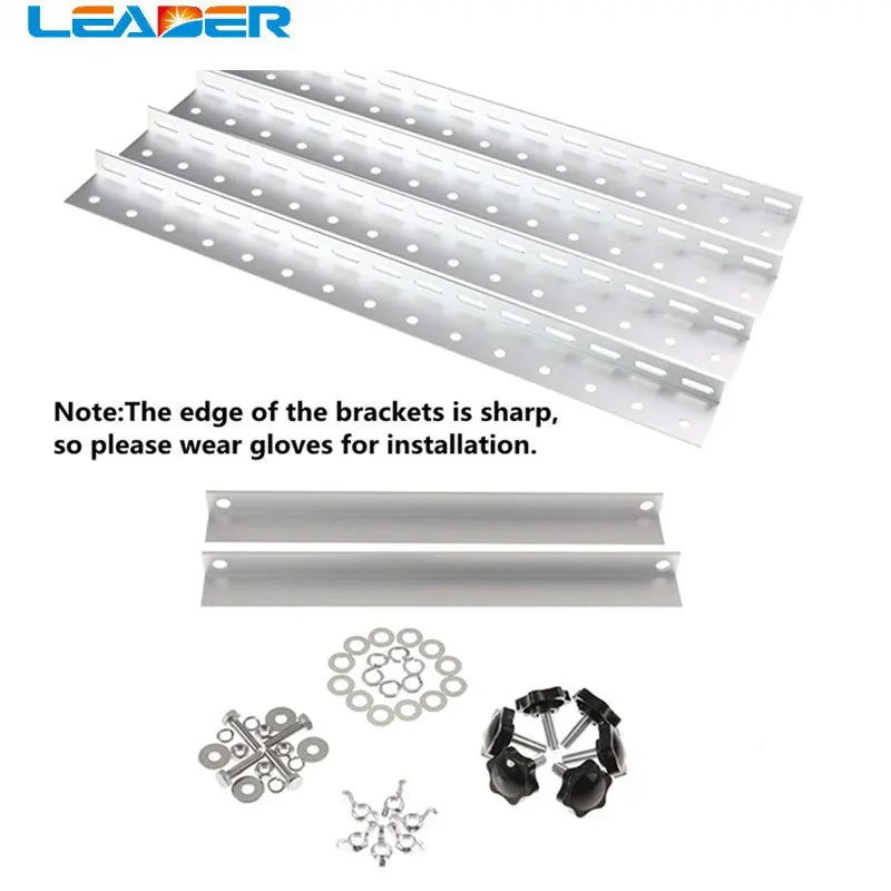 LEADER SOLAR 1 Set 556/712/1040 for 100W To 300W Solar Panel Adjustable Triangle Aluminium Solar Panel Roof Mounting Bracket