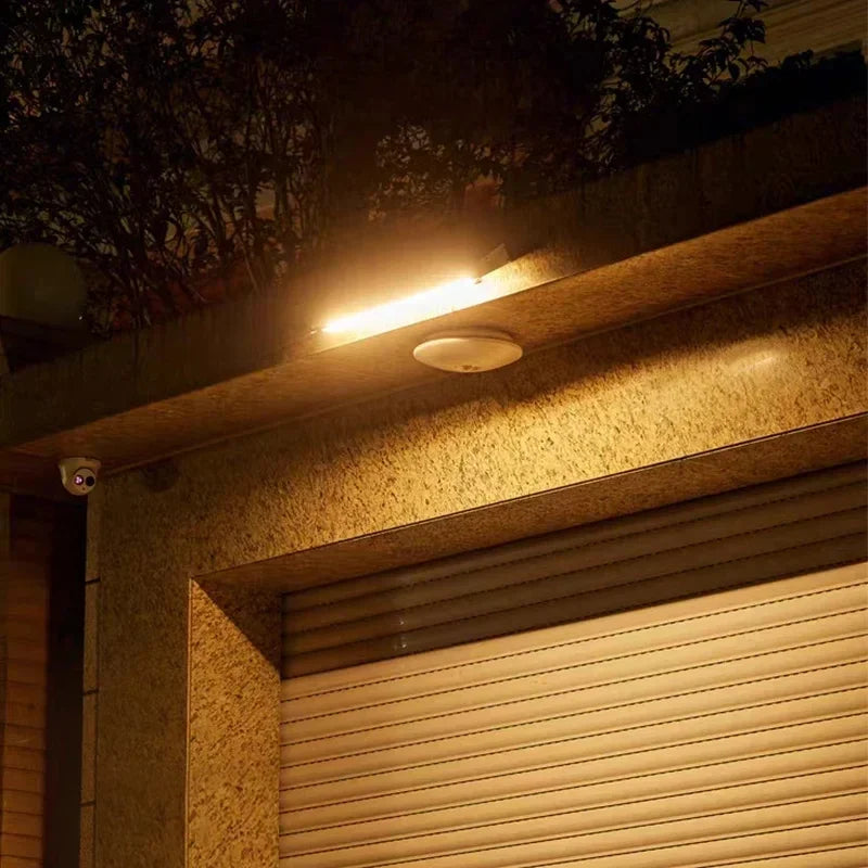 Solar LED Wall Lamp Waterproof Billboard Lights Aluminum  12000mAh Advertisement Lighting High Garden Security Home Spotlights