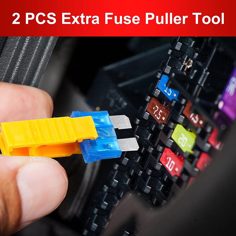 5A/35A Car Fuse Automotive Fuse Amplifier with Box Clip Combination Car Blade Fuse Set with Inspection Circuit Electric Pen Fuse