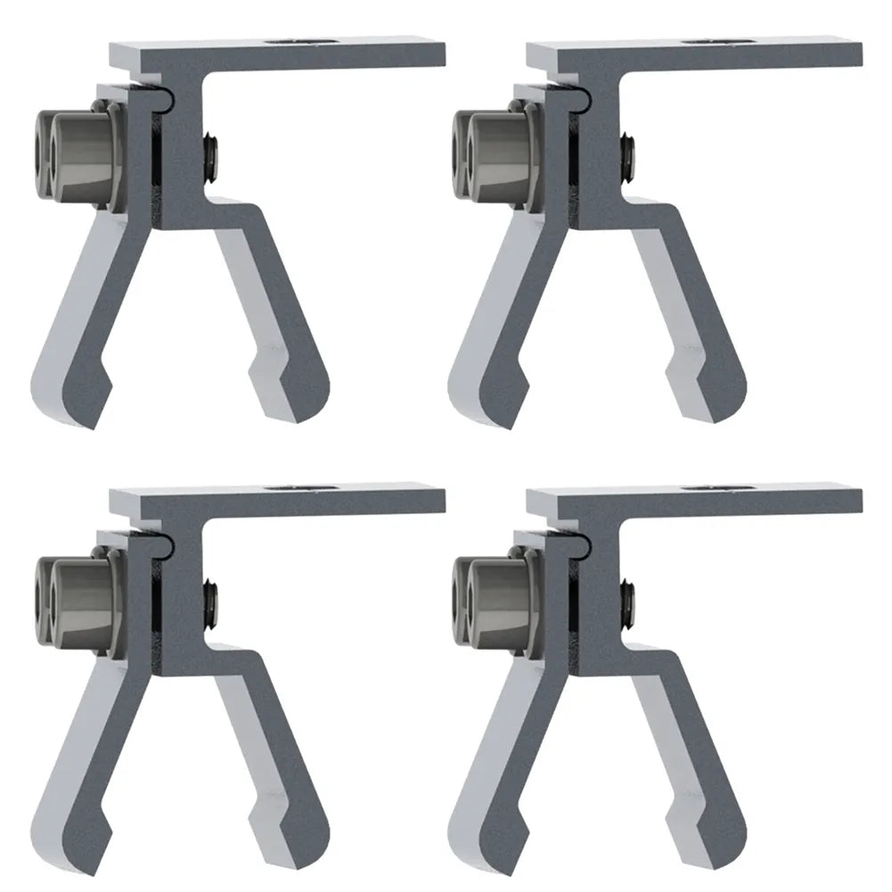 1/4Pcs Solar Standing Seam Clamp Kit Aluminium Alloy Seam Clips Sheet For Mounting Roof Hook Fixings Photovoltaic Accessories