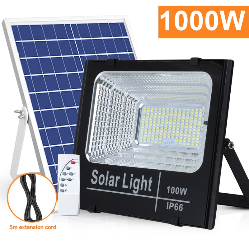 Powerful LED Solar Light Outdoor solar reflector spotlights with Remote Control For Garden Street Wall Solar Landscape Spotlight