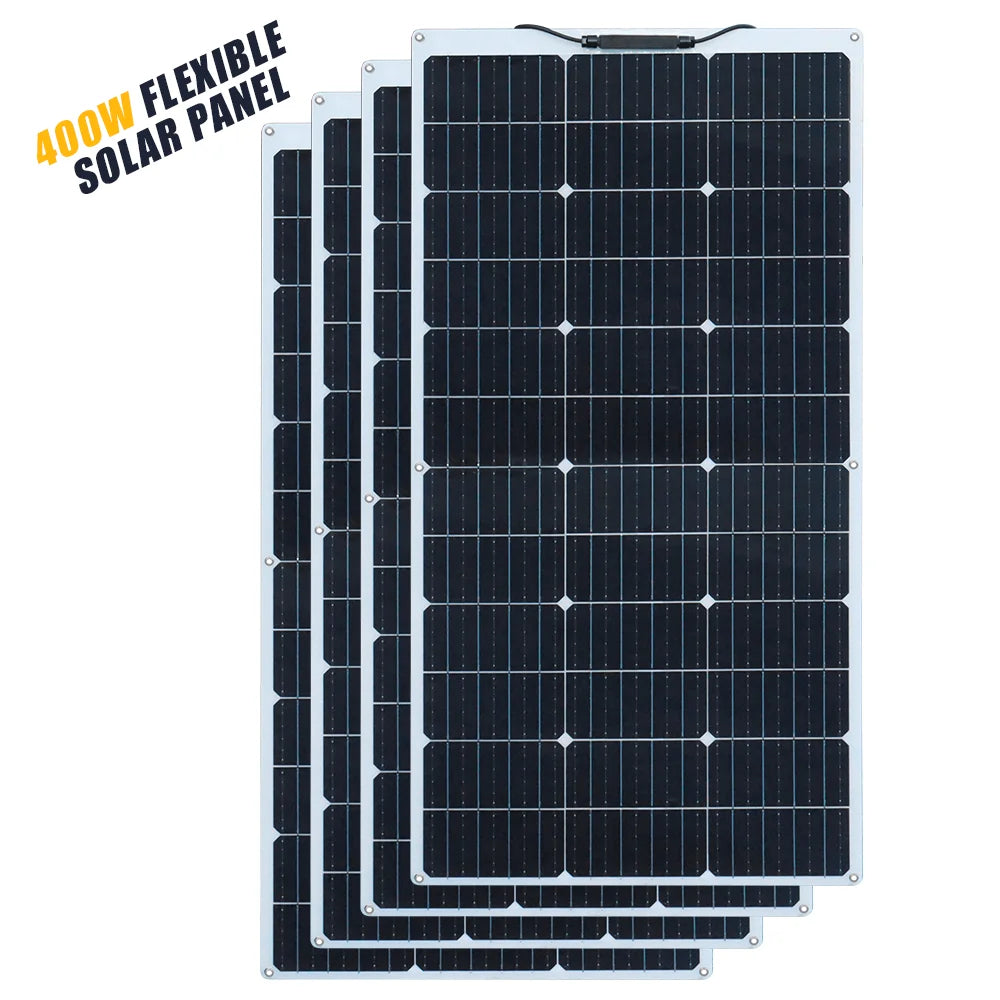 500W 400w 300W 200w 12v portable Solar Panel Flexible 18V 100W 1000W plate CELLS Monocrystalline silicon Panel Solar kit