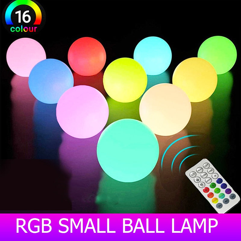 Solar LED Garden Ball Lights Outdoor Christmas Decoration Street Lawn Lamp Rechargeable RGB Swimming Pool Floating Light