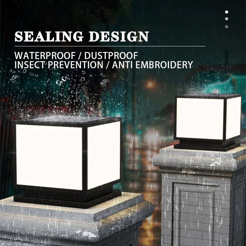 Solar LED Waterproof Lighting Outdoor Solar with Remote Control Dimming Porch Courtyard Garden Outdoor Decorative Lighting