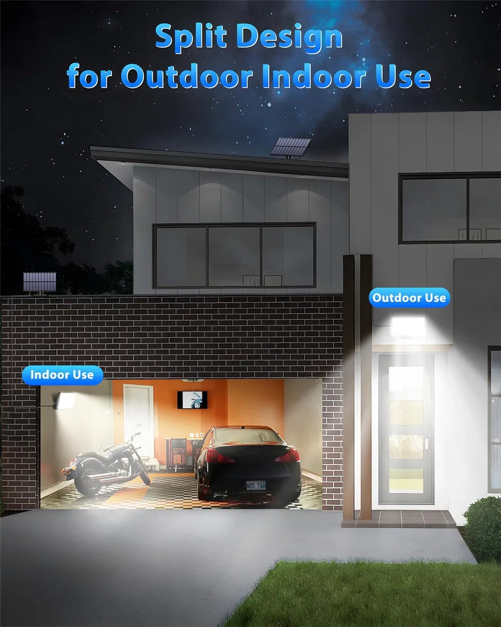 172LED Solar Light Outdoor Waterproof with Motion Sensor Floodlight Remote Control 3 Modes for Patio Garage Backyard