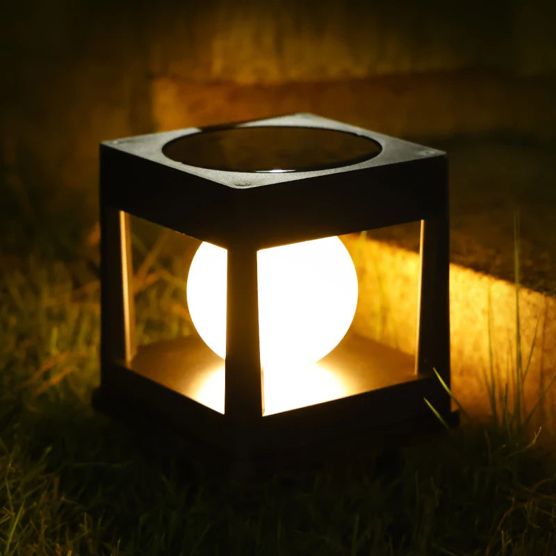 Solar Post Light Outdoor,Post Caps Lights,LED Solar Fence Post Lamp,Pillar Lamps IP65 Waterproof for Wooden Posts,Patio,Fence