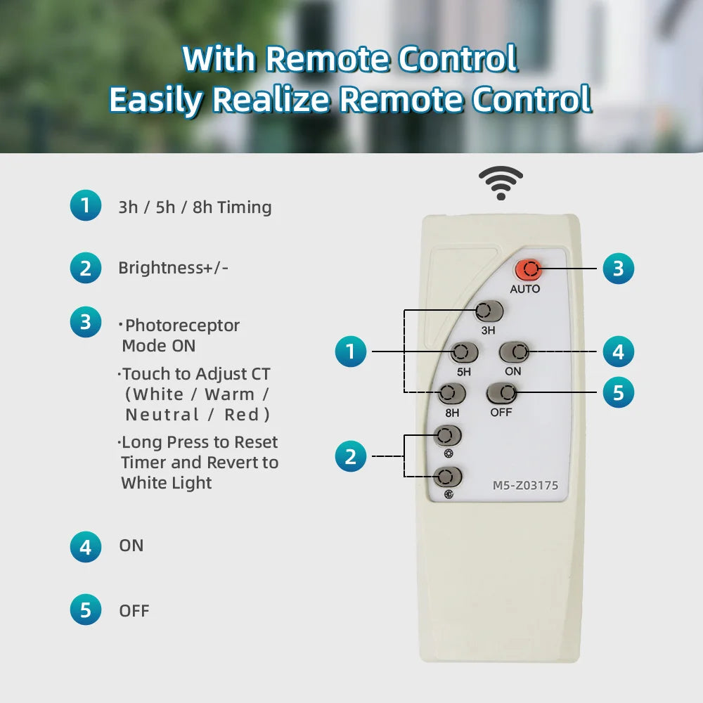 LED Solar Lights Outdoors Waterproof Solar Column Light Classical style Timed with Remote Control LED Light for Garden Patio
