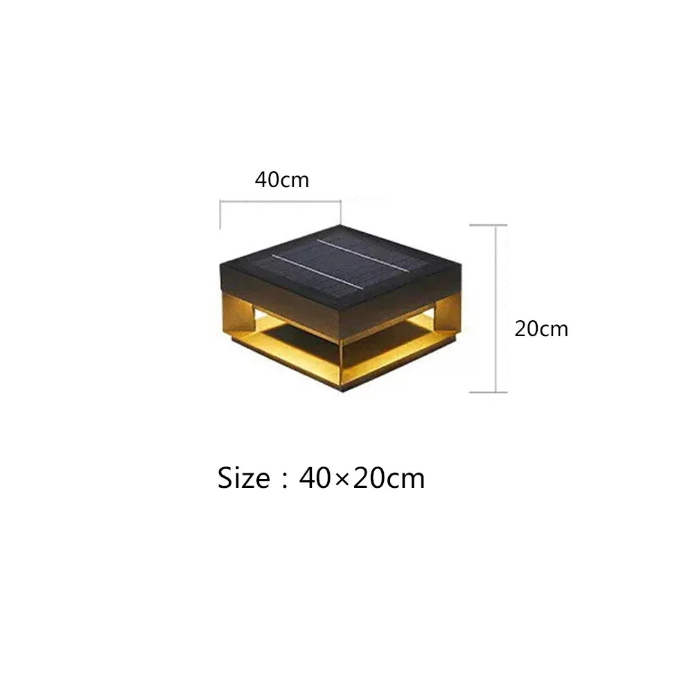 SANDIY Outdoor Wall Lights Solar Powered Fence Lamp Yard Pillar Lighting Villa Gate Waterproof Garden Street Decor Luminaires