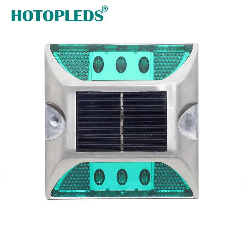 Outdoor Deck Lights 6 LED Solar Aluminum Road Stud for Road Safety Items