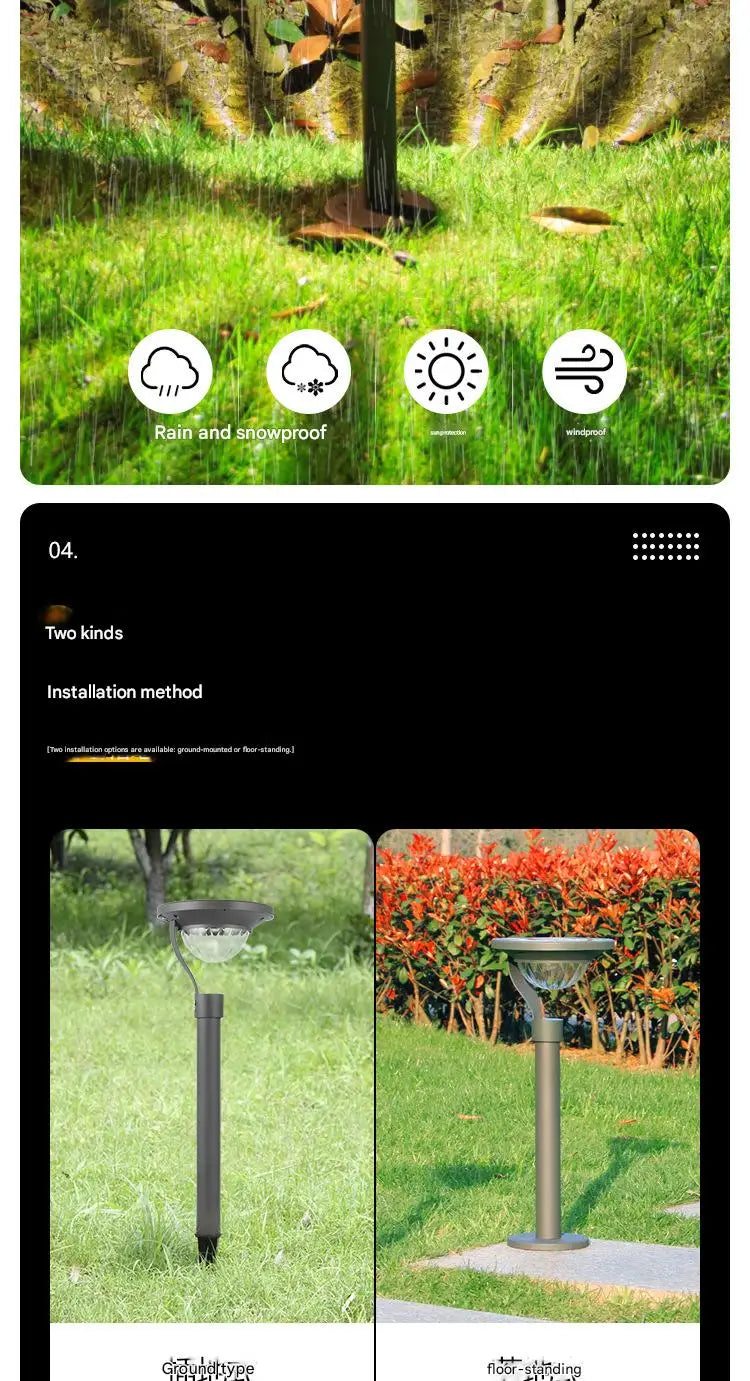 Solar Landscape Pathway Lights Super Bright Warm White Waterproof Solar Garden Lamp for Outdoor Pat Sidewalk Driveway Walk Way