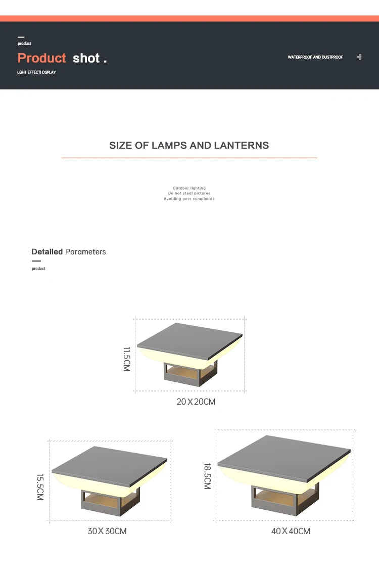 Solar Pillar Lights LED Wall Lamp Solar Energy Home Decor Lighting Outdoor Waterproof Fence Villa Gate Garden Door Courtyard