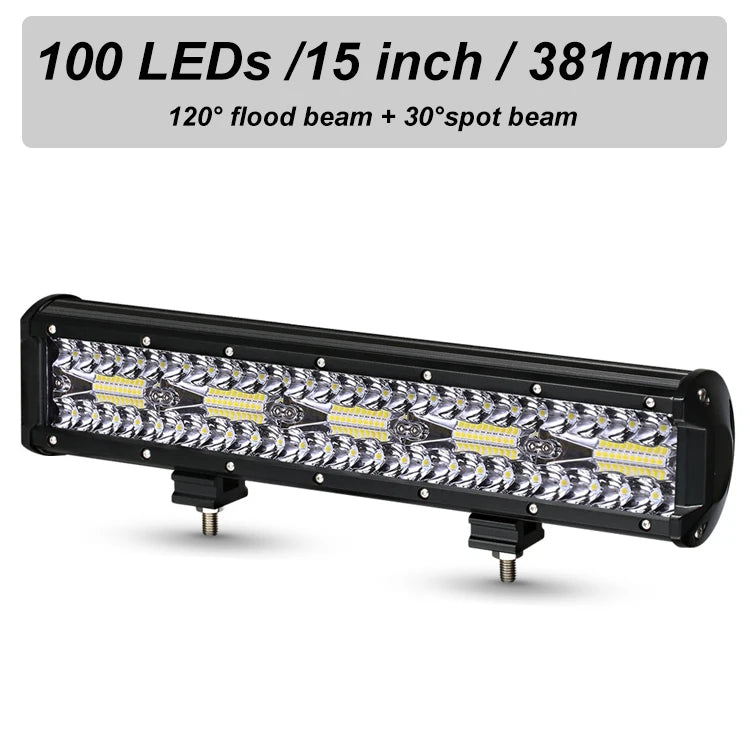 NLpearl LED Bar Work Light 12V 24V Offroad Spot Flood Combo LED Bar Work Light for ATV UTV Jeep Lada Niva 4x4 Truck Boat SUV