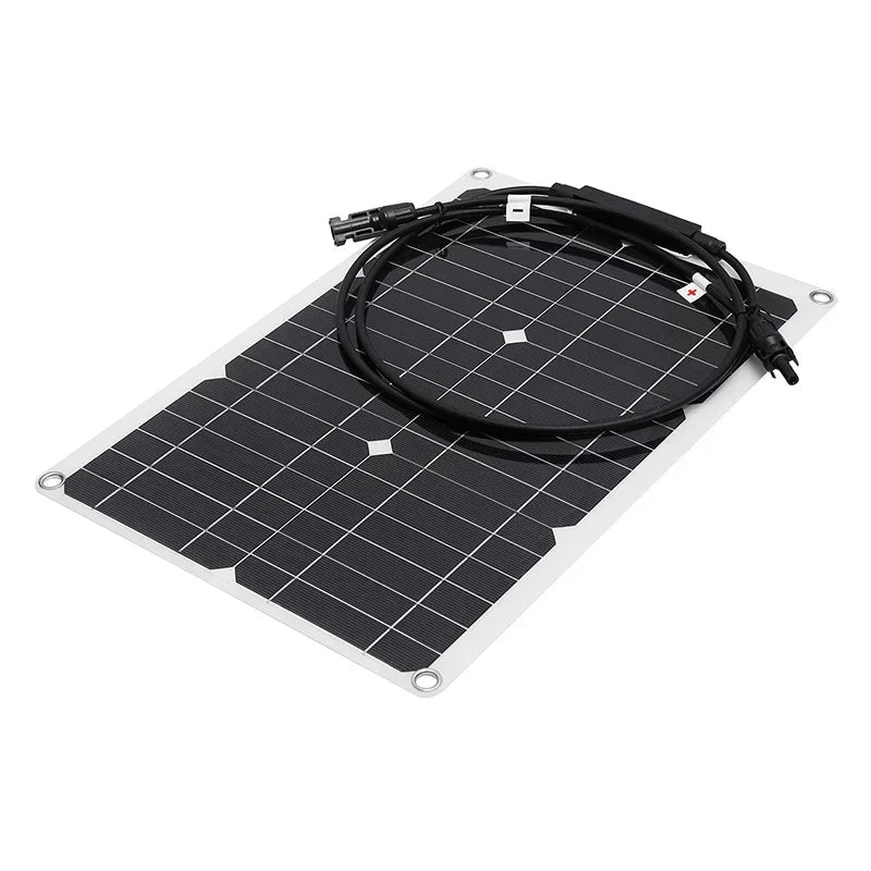 18V Solar Panel Outdoor Waterproof 15W 20W Monocrystalline Silicon Solar Panel With Connector Car Yacht Boat Charger Solar Panel