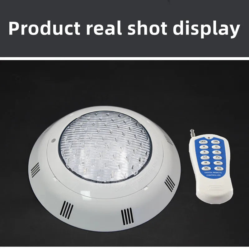 20W 30W 40W 50W 60W 70W LED Underwater Swimming Pool Lights RGB Colour Changing AC12V IP68 Waterproof Lamp with Remote Controller - Free Shipping