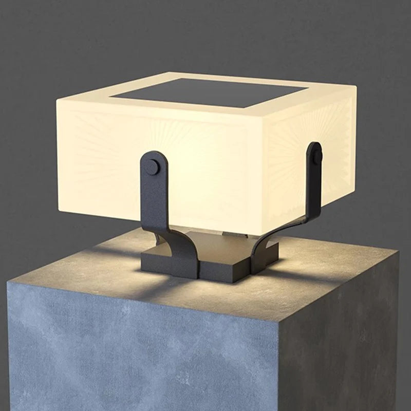 Solar Pillar Lights Home Decor Villa LED Wall Lamp Outdoor Waterproof Modern Gate Garden Lighting Solar Energy Super Bright Door