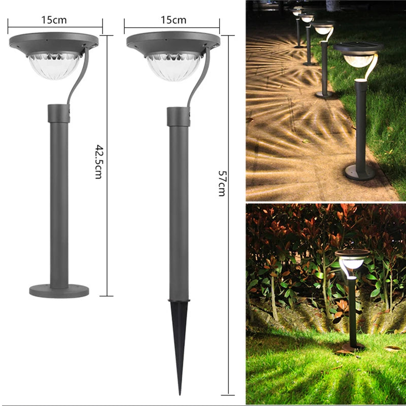 Solar Landscape Pathway Lights Super Bright Warm White Waterproof Solar Garden Lamp for Outdoor Pat Sidewalk Driveway Walk Way
