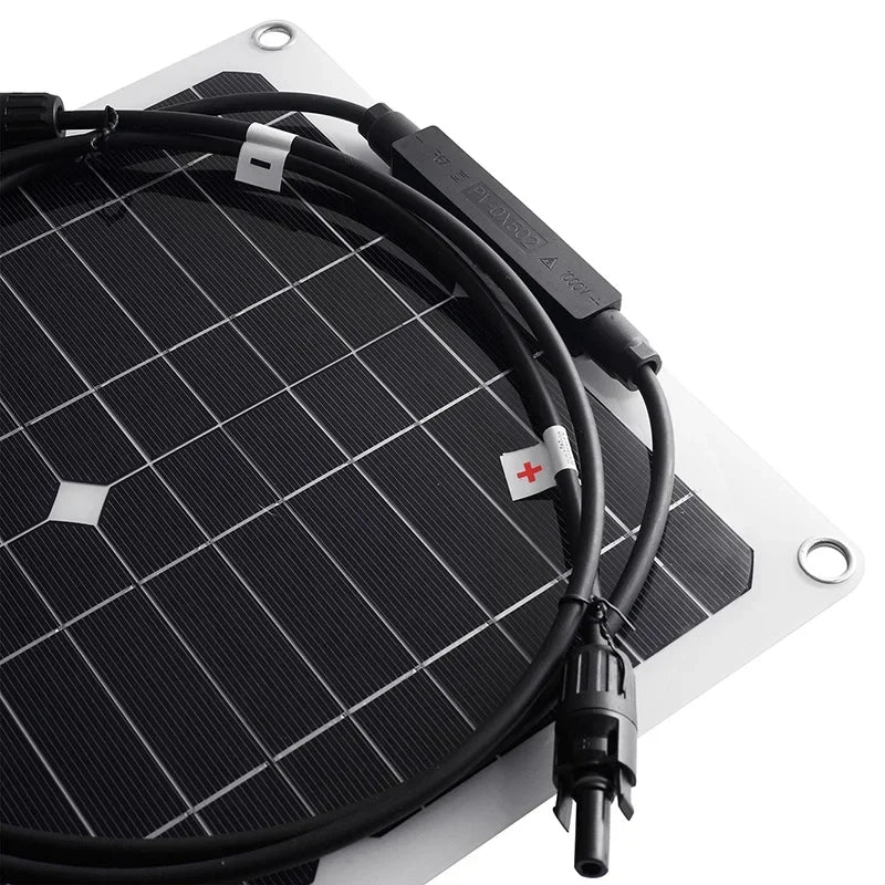 18V Solar Panel Outdoor Waterproof 15W 20W Monocrystalline Silicon Solar Panel With Connector Car Yacht Boat Charger Solar Panel