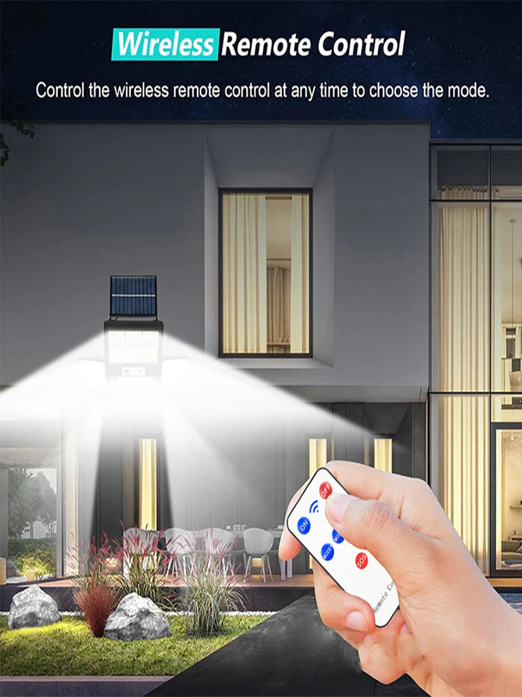 Solar Powered Lights Courtyard Sensing Light Street Lamps High Brightness Floodlights Multifunctional Outdoor Lighting Wall Lamp