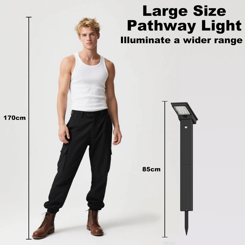 LED Solar Lawn Lights Motion Sensor Lamp Outdoor Garden Decoration Light Waterproof Simple Landscape Lamp for Courtyard Lighting