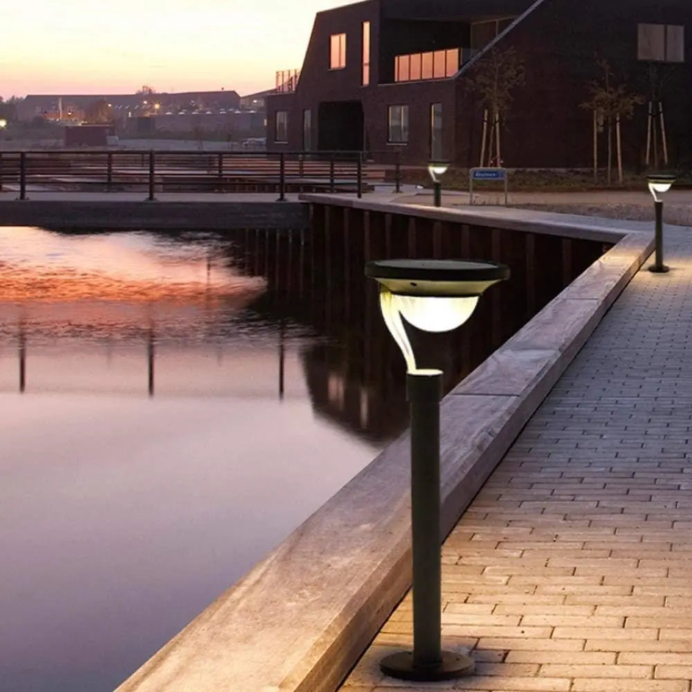 Solar Landscape Pathway Lights Super Bright Warm White Waterproof Solar Garden Lamp for Outdoor Pat Sidewalk Driveway Walk Way