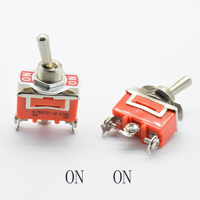 Stainless Steel Waterproof Toggle Swith 12V Heavy Duty Toggle Flick Switch ON OFF ON Car Metal SPDT SPST P0.05 15A 250V Terminal