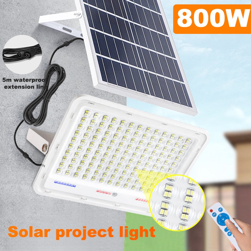 15000mah solar reflector spotlights 800w solar wall lamp waterproof garden solar light Exterior Split Street Lamp