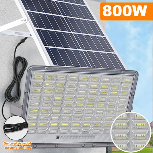 800w solar reflector spotlights outdoor Aluminum solar wall lamp waterproof garden solar light Exterior Split solar light