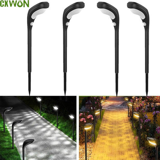 Solar Outdoor Lights with Sensor Pathway LED Lamp Waterproof Landscape Lighting Path Light for Garden Decor Yard Driveway Lamp